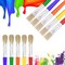 Large Chubby Paint Brushes Round and Flat Preschool Paint Brushes for Washable Paint Acrylic Paint For Toddler , 10Pcs